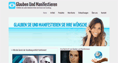 Desktop Screenshot of glaubenundmanifestieren.com