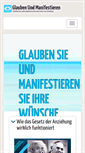 Mobile Screenshot of glaubenundmanifestieren.com